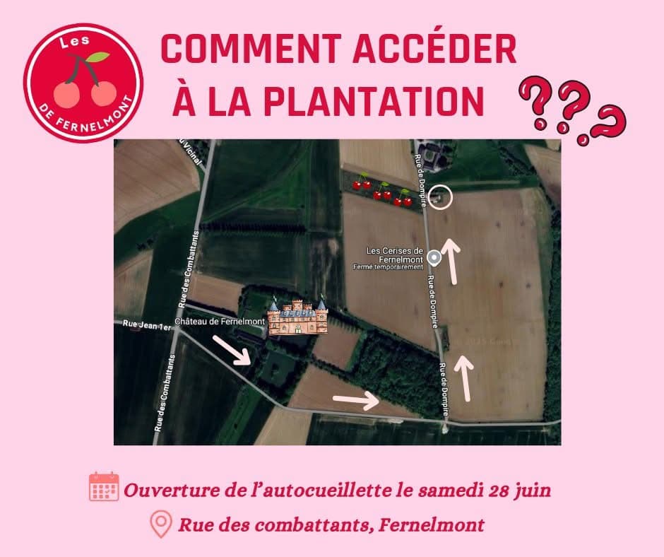 Plan d'accès au verger