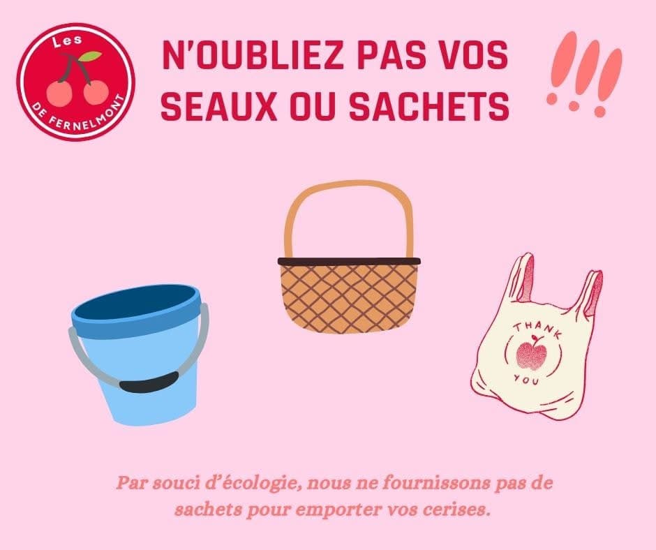 N'oubliez pas vos seaux ou sachets